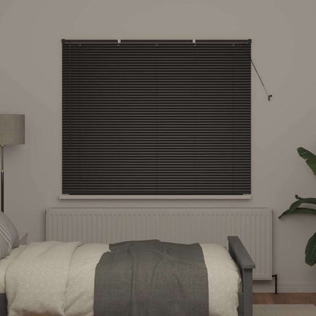 Vidaxl venetiaanse jaloezieën zwart 130 x 160 cm aluminium
