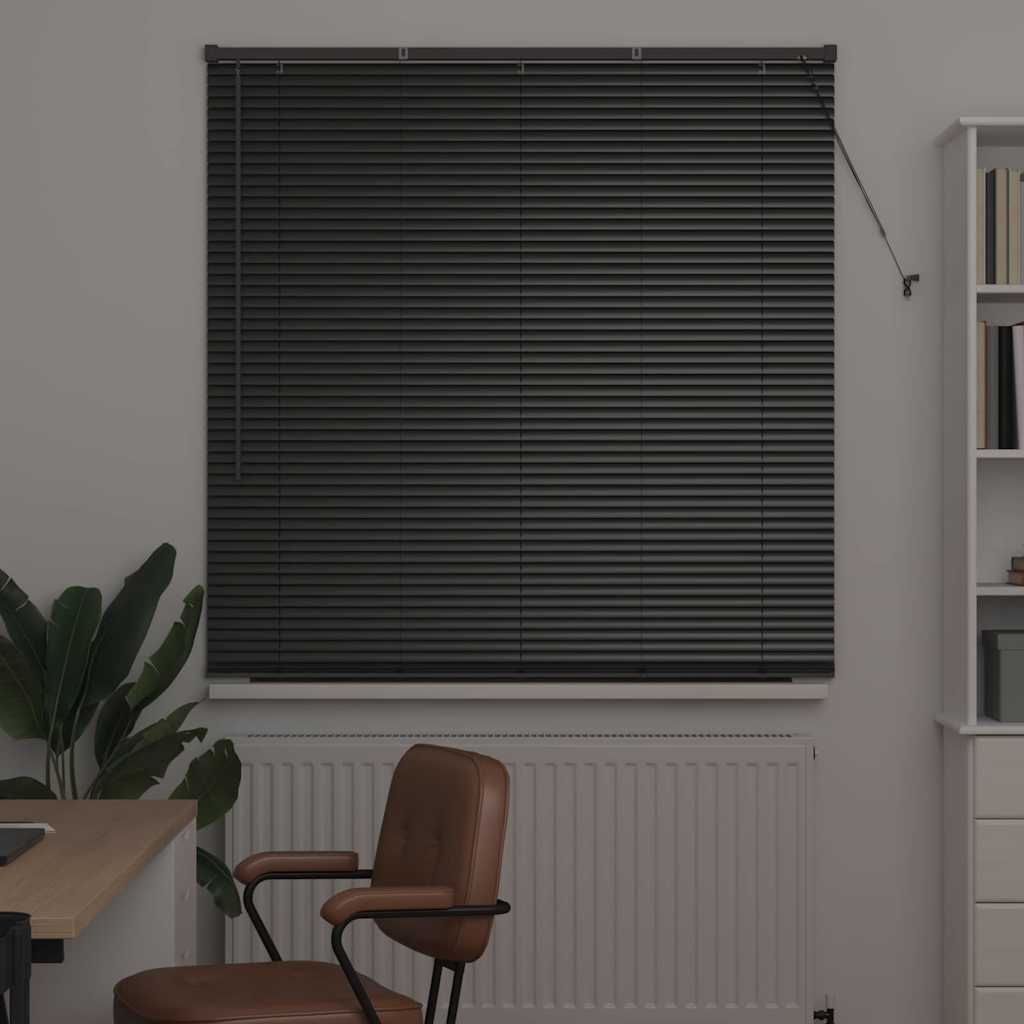 Vidaxl venetiaanse jaloezieën zwart 175 x 125 cm aluminium