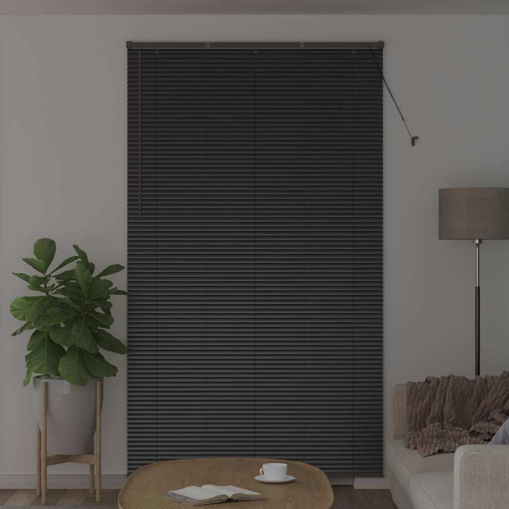 Vidaxl venetiaanse jaloezieën zwart 220 x 135 cm aluminium