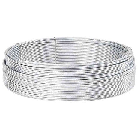 Vidaxl hek binddraad zilver 33 m warm verzinkte draad