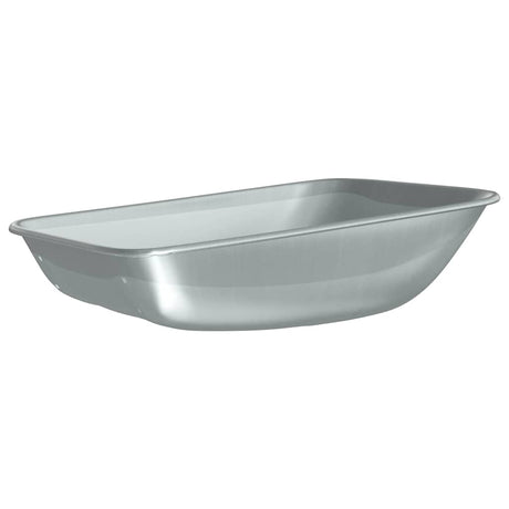 Vidaxl vervanging voor kruiwagenlade zilver 80 x 60 x 25 cm staal