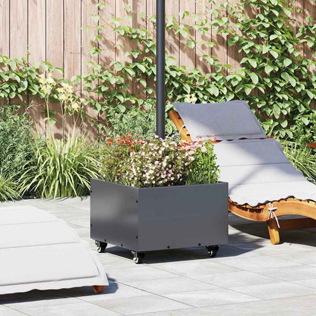 Vidaxl parasolvoet antraciet 45 x 45 x 45 cm staal