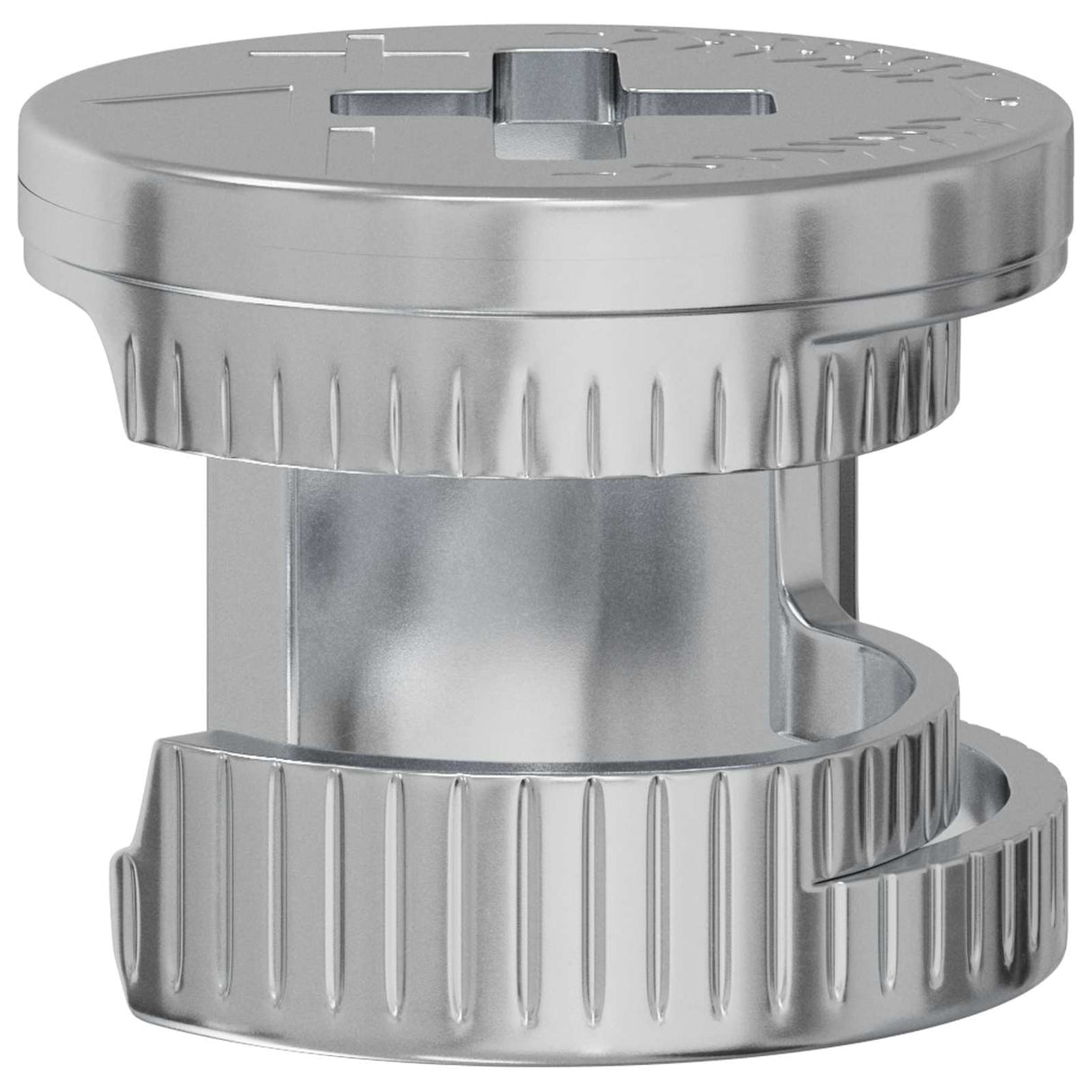 Vidaxl cam lock moeren 12 pcs zilver 12 x 10 mm staal