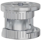 Vidaxl cam lock moeren 2 pcs zilver 15 x 11,5 mm staal