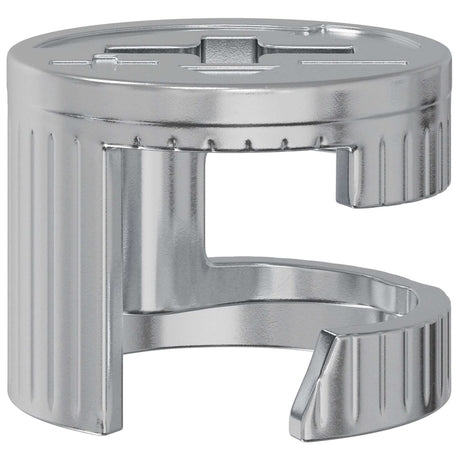 Vidaxl cam lock moeren 2 pcs zilver 15 x 11,5 mm staal