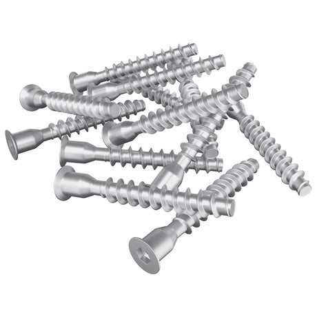 Vidaxl bevestigingsschroeven 2500 pcs zilver metaal