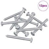 Vidaxl meubelschroeven 12 pcs zilver m6 x 60 mm staal