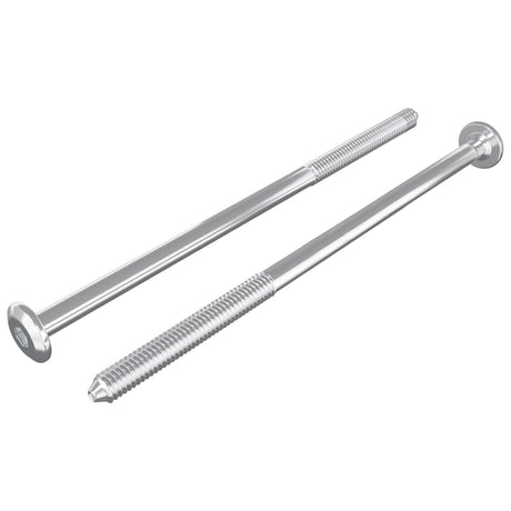 Vidaxl meubelschroeven 2 pcs zilver m6 x 120 mm staal