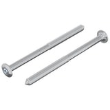 Vidaxl bout 2 pcs zilver m6 x 85 mm staal