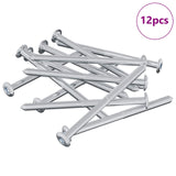 Vidaxl bout 12 pcs zilver m6 x 85 mm staal