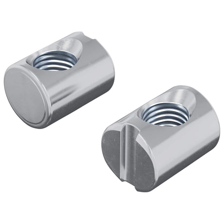 Vidaxl barrelmoeren 2 pcs zilver m6 x 13 mm metaal