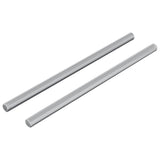 Vidaxl schroefdraadstangen 2 stuks zilver m6 x 120 mm metaal