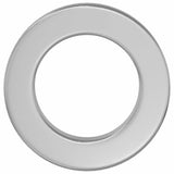 Vidaxl washers 12 pcs zilver 10 x 10 x 1,2 mm ijzer