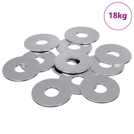 Vidaxl washers 9000 pcs zilver ijzer