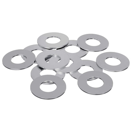 Vidaxl washers 12 pcs zilver 16 x 16 x 1,5 cm ijzer