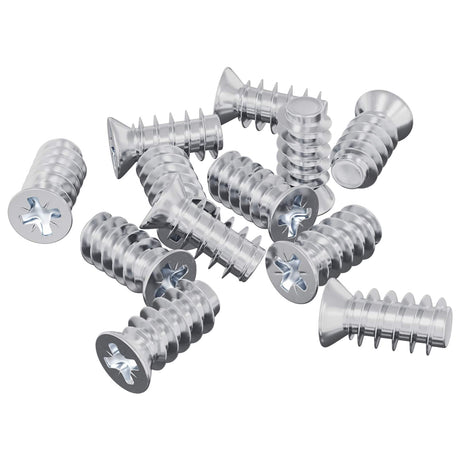 Vidaxl bout 12 pcs zilver m6 x 12 mm ijzer