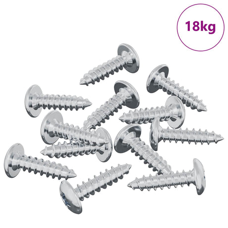 Vidaxl bout 13636 pcs zilver m4 x 16 mm staal