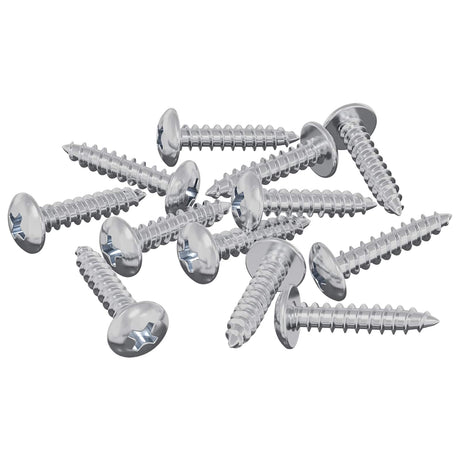 Vidaxl houten schroeven 12 pcs zilver m3,5 x 20 mm staal