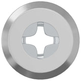 Vidaxl slotmoer 2 pcs zilver m6 x 15 mm staal