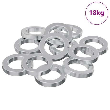 Vidaxl veer washer 15929 pcs wit ijzer