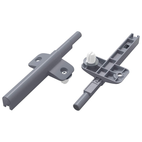 Vidaxl zachte sluitdempers 2 pcs grijs 125 x 47 x 15 mm pp