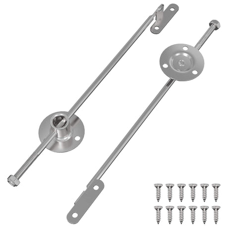 Vidaxl gasveer 2 pcs zilver 190 mm ijzer