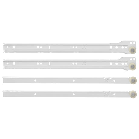 Vidaxl ladegeleider 63 pcs wit staal