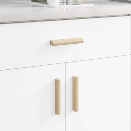 Vidaxl rechthoekige handgreep 587 pcs natuurlijke houtkleur