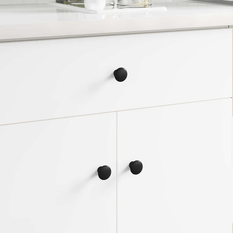 Vidaxl handvat 2 pcs zwart ø30 mm aluminium