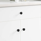 Vidaxl handvat 1461 pcs zwart ø30 mm aluminium
