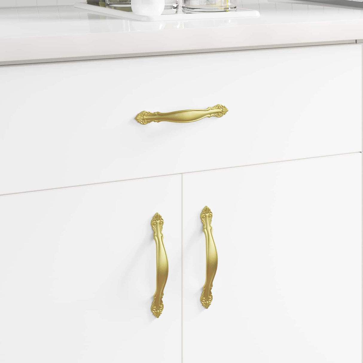 Vidaxl handvat 12 pcs goud 143 x 19,2 x 20 mm zinklegering