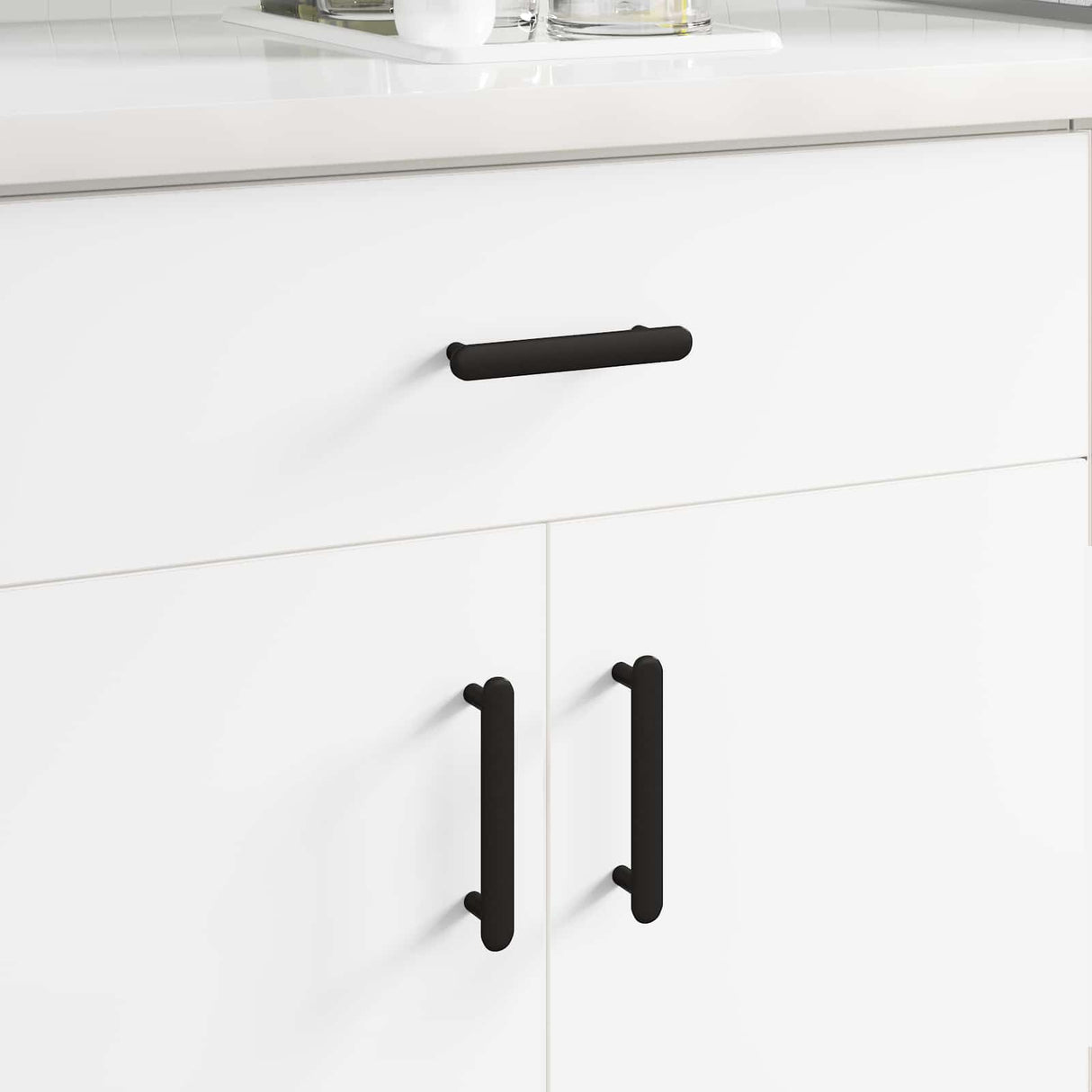 Vidaxl kasthandgreep 2 pcs zwart 121 x 16.6 x 28.3 mm ijzer