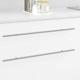 Vidaxl kasthandgreep 2 pcs zilver 700mm roestvrij staal