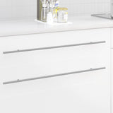 Vidaxl kasthandgreep 2 pcs zilver 800 mm roestvrij staal