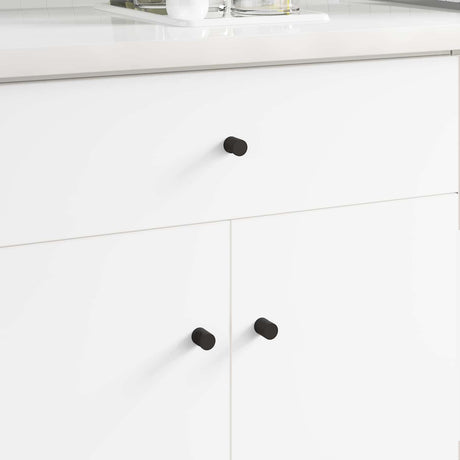 Vidaxl kastknoppen 2 pcs zwart m4 x 12 mm ijzer