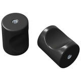 Vidaxl kastknop 2 pcs zwart 18 x 23 mm ijzer