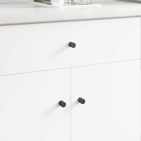 Vidaxl kastknop 12 pcs zwart 18 x 23 mm ijzer