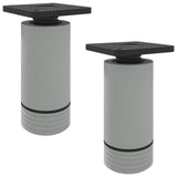 Vidaxl meubelpoten verstelbaar 2 pcs wit 64 x 64 x 100 mm pp