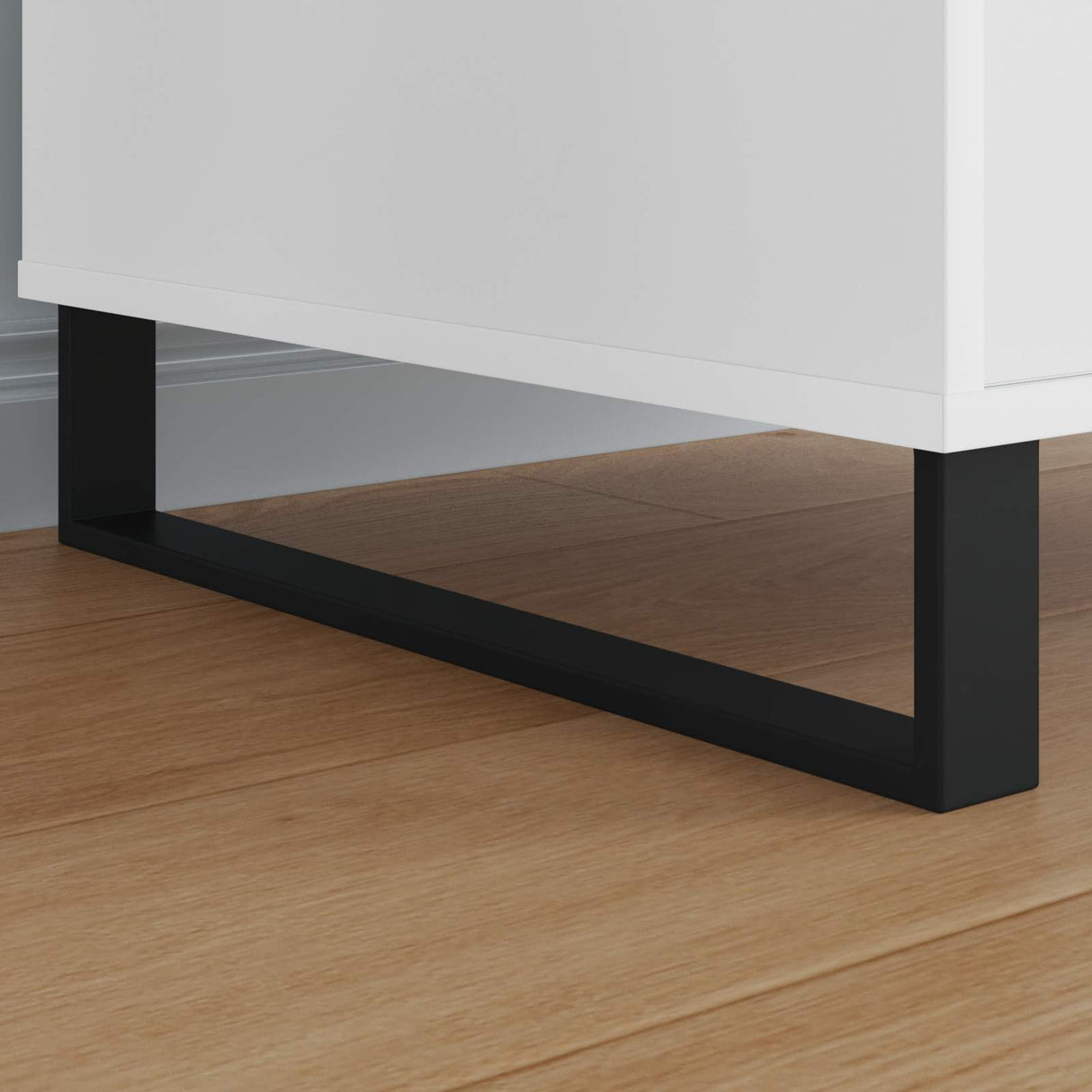 Vidaxl meubelpoten 12 pcs zwart 481 x 40,5 x 100 mm ijzer