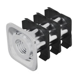 Vidaxl draadbuis invoeg 12 pcs zwart en zilver 15,8 x 15,8 x 22,5 mm