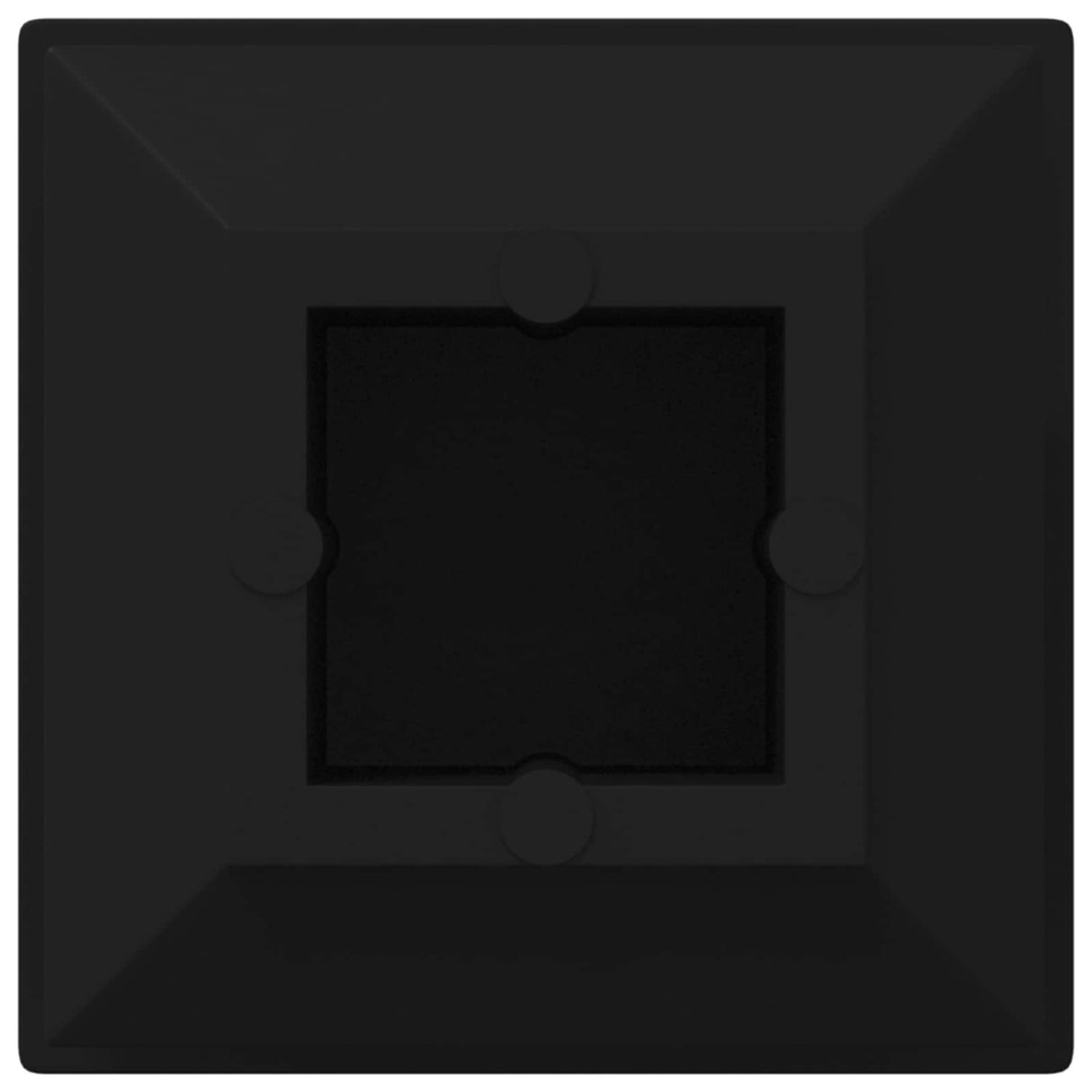 Vidaxl einddoppen 2 pcs zwart 15 x 15 x 15 mm pp