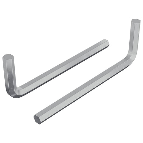 Vidaxl zeskantsleutel 2 pcs zilver 32 x 86 mm staal