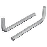 Vidaxl zeskantsleutel 2 pcs zilver 32 x 86 mm staal