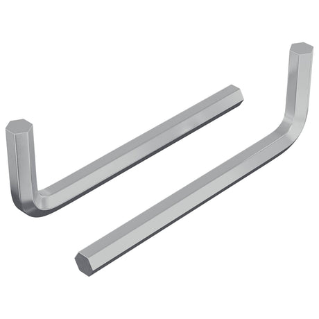 Vidaxl zeskantsleutel 2 pcs zilver 32 x 86 mm staal