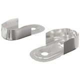 Vidaxl kast stang beugel 2 pcs wit zink 40 x 18 x 10 mm ijzer