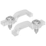 Vidaxl led strip clips 2 pcs doorzichtig 23,8 x 7,3 x 4,3 mm