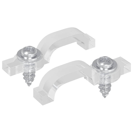 Vidaxl led strip clips 2 pcs doorzichtig 23,8 x 7,3 x 4,3 mm
