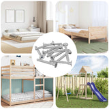Vidaxl bout 12 pcs verzinkt 5 x 40 mm ijzer