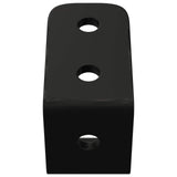 Vidaxl haken 2 pcs zwart m5 x 110 mm ijzer