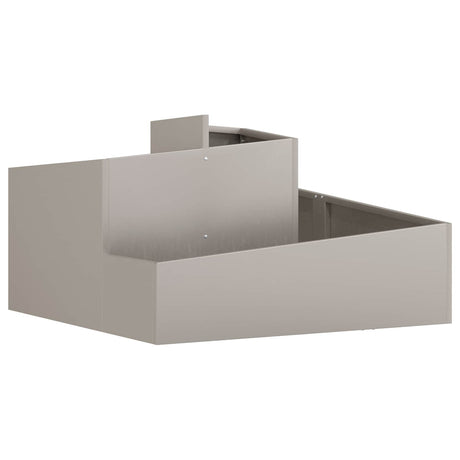 Vidaxl tuin bloempot bruin 80 x 80 x 50 cm cortenstaal